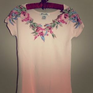 Light Pink outfit with hand crafted paten.